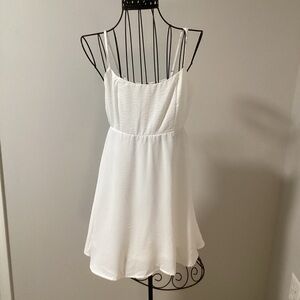 Forever 21 White Smocked Dress - C19